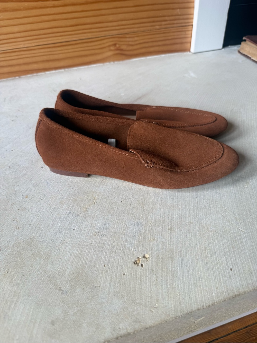 Brown Suede Women’s Loafers